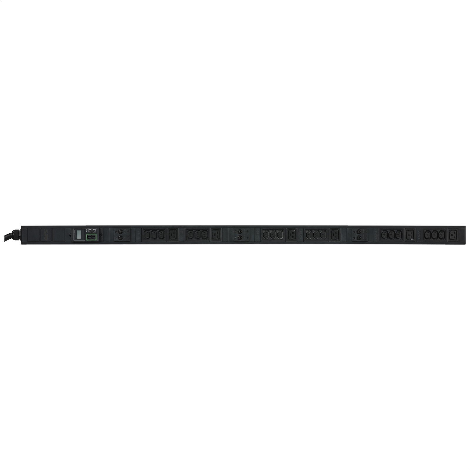 Easy PDU con medición vertical 0U, 22kW, 230V, (18)C13 y (6)C19; IEC309