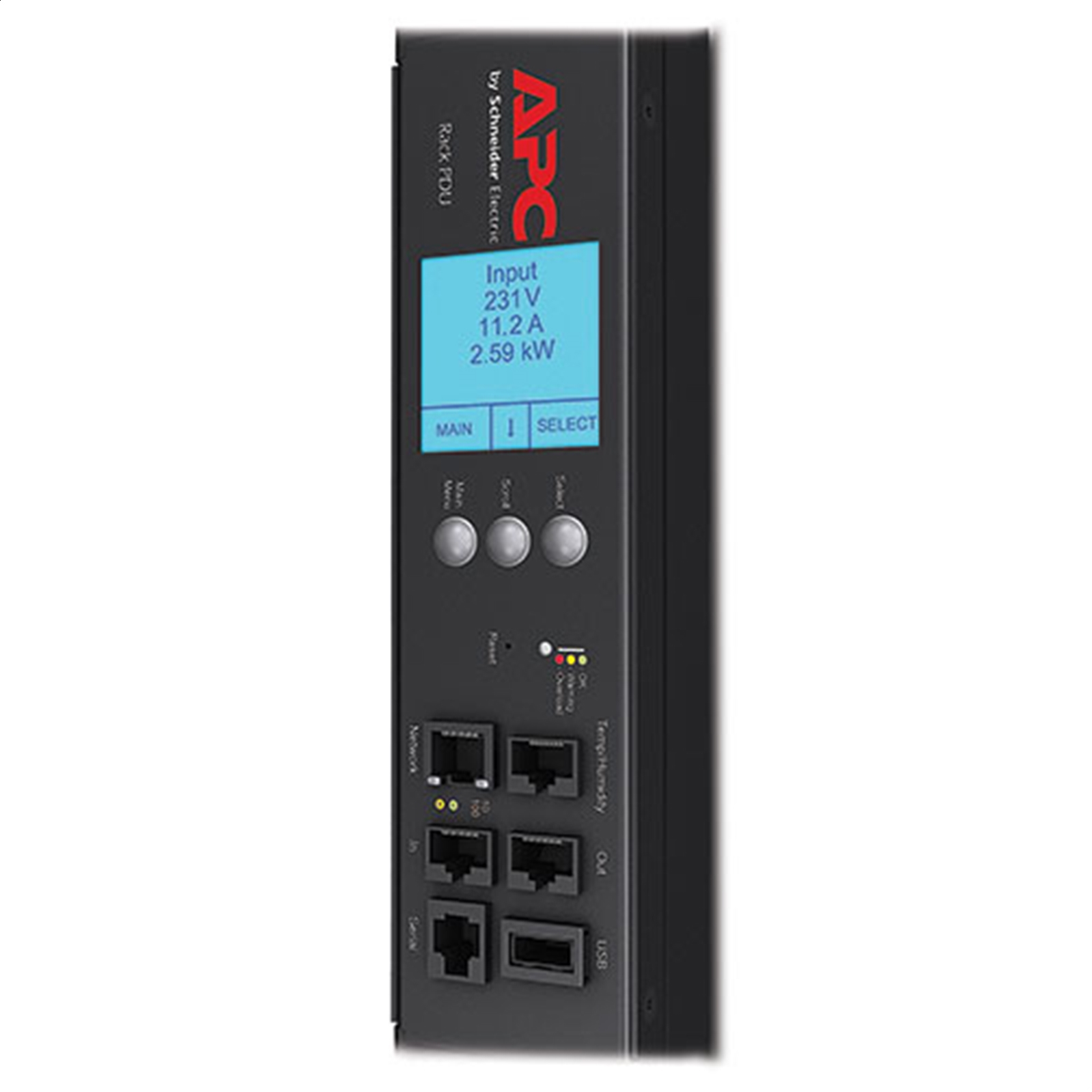 PDU para rack 2G con pantalla de conmutación 0U, 20A/208V, 16A/230V, (21)C13 y (3)C19