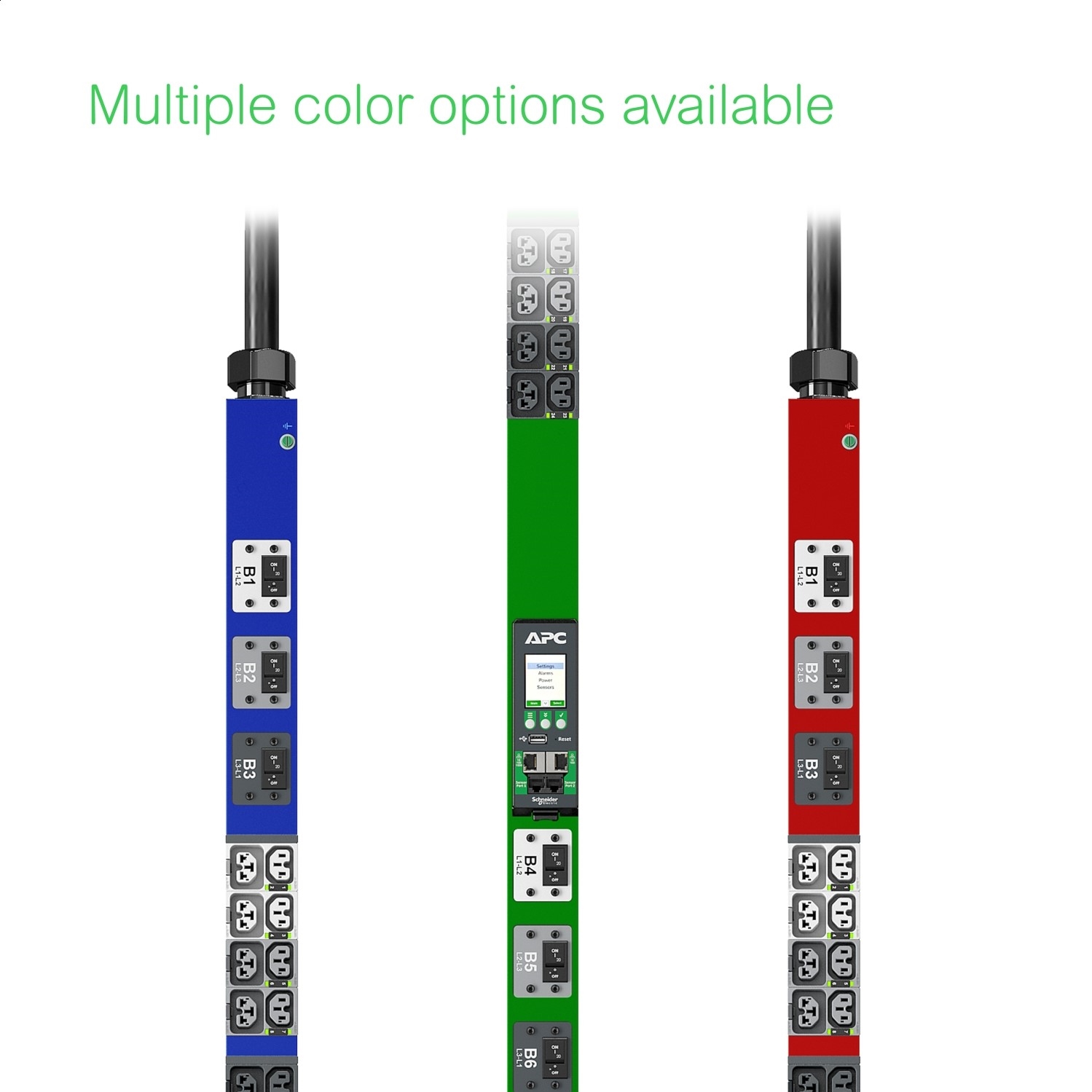 PDU avanzada para rack NetShelter con medida, 7,4kW, monofásica, 230V, 32 A, 332P6, 40 salidas