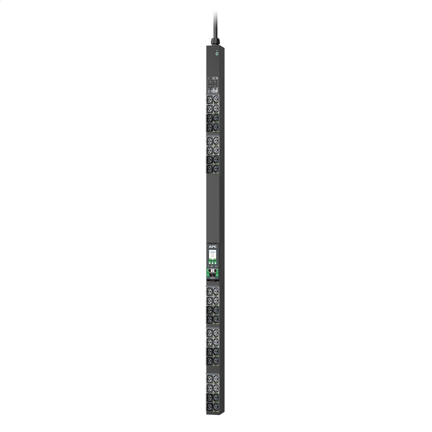 PDU avanzada para rack NetShelter con salida medida conmutada, 7,4kW, monofásica, 230V, 32A, 332P6, 40 salidas