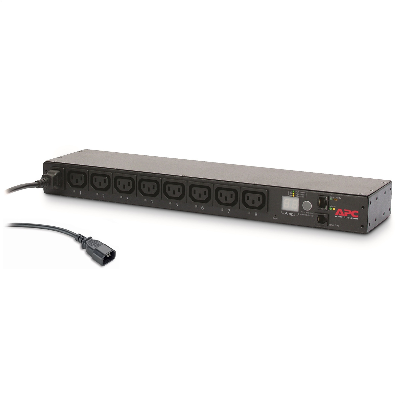 Rack PDU conmutado, 1U, 12 A/208 V, 10 A/230 V, (8) C13