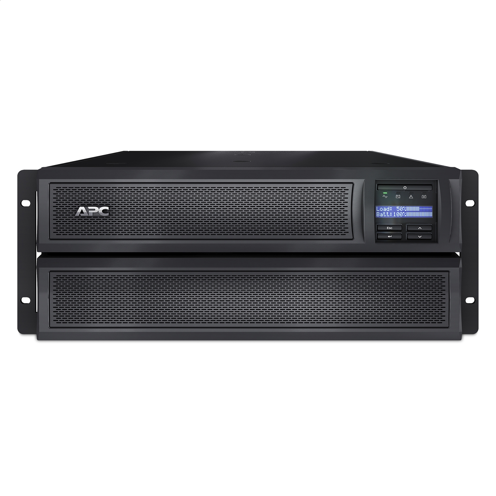 Smart-UPS X de APC 2200 VA rack/torre convertible, profundidad reducida, con pantalla LCD 200-240 V con tarjeta de red