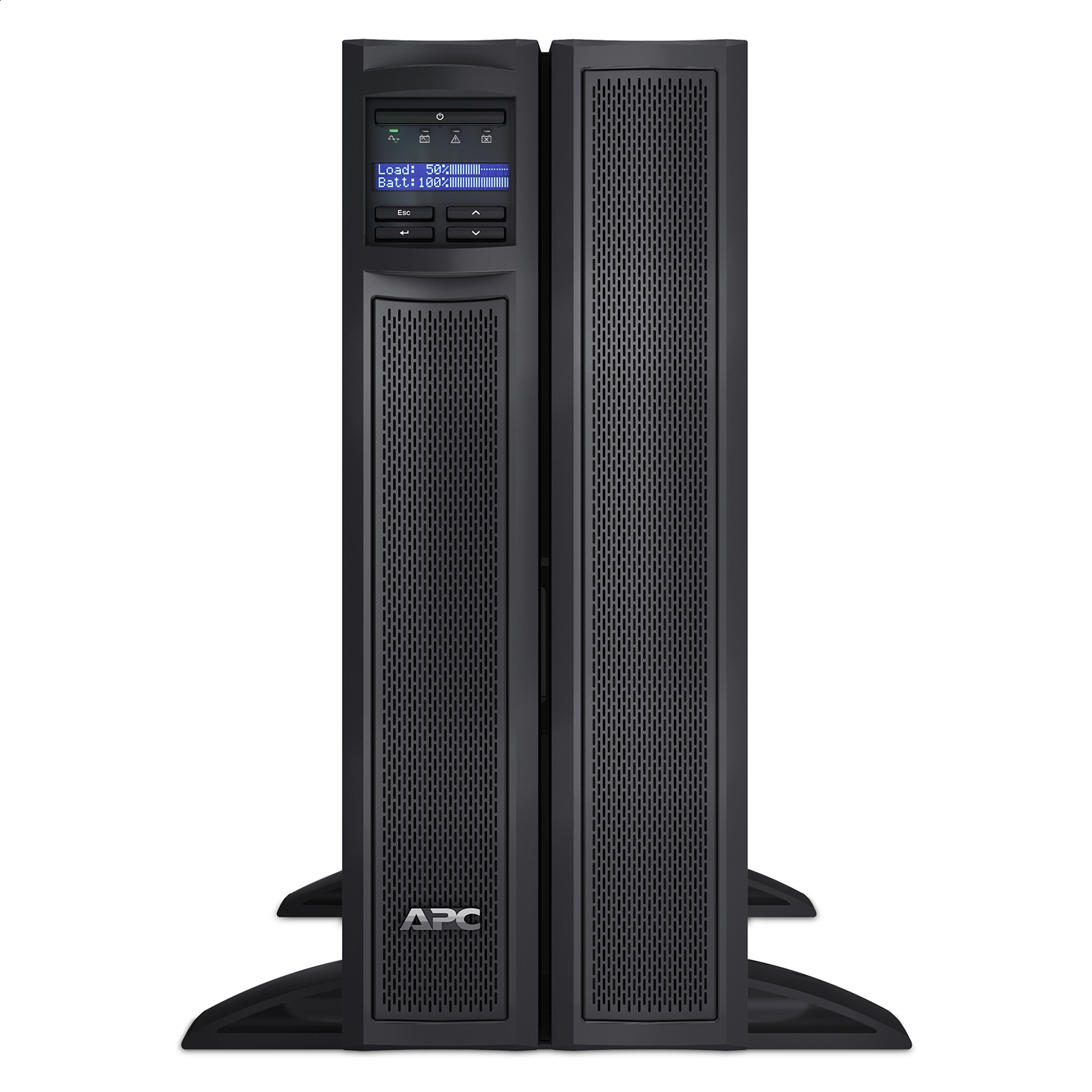 Smart-UPS X de APC 2200 VA rack/torre convertible, profundidad reducida, con pantalla LCD 200-240 V con tarjeta de red