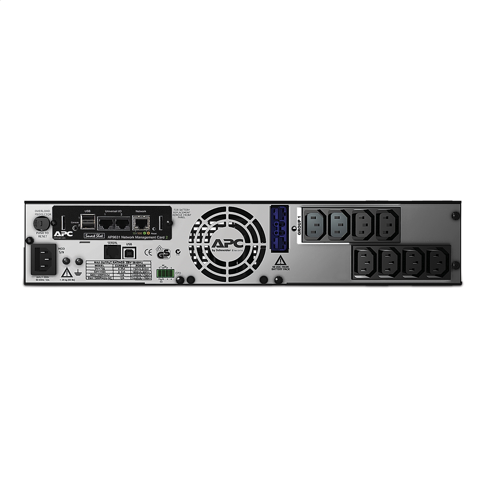 Smart-UPS de APCX 750 VA rack/torre LCD 230 V