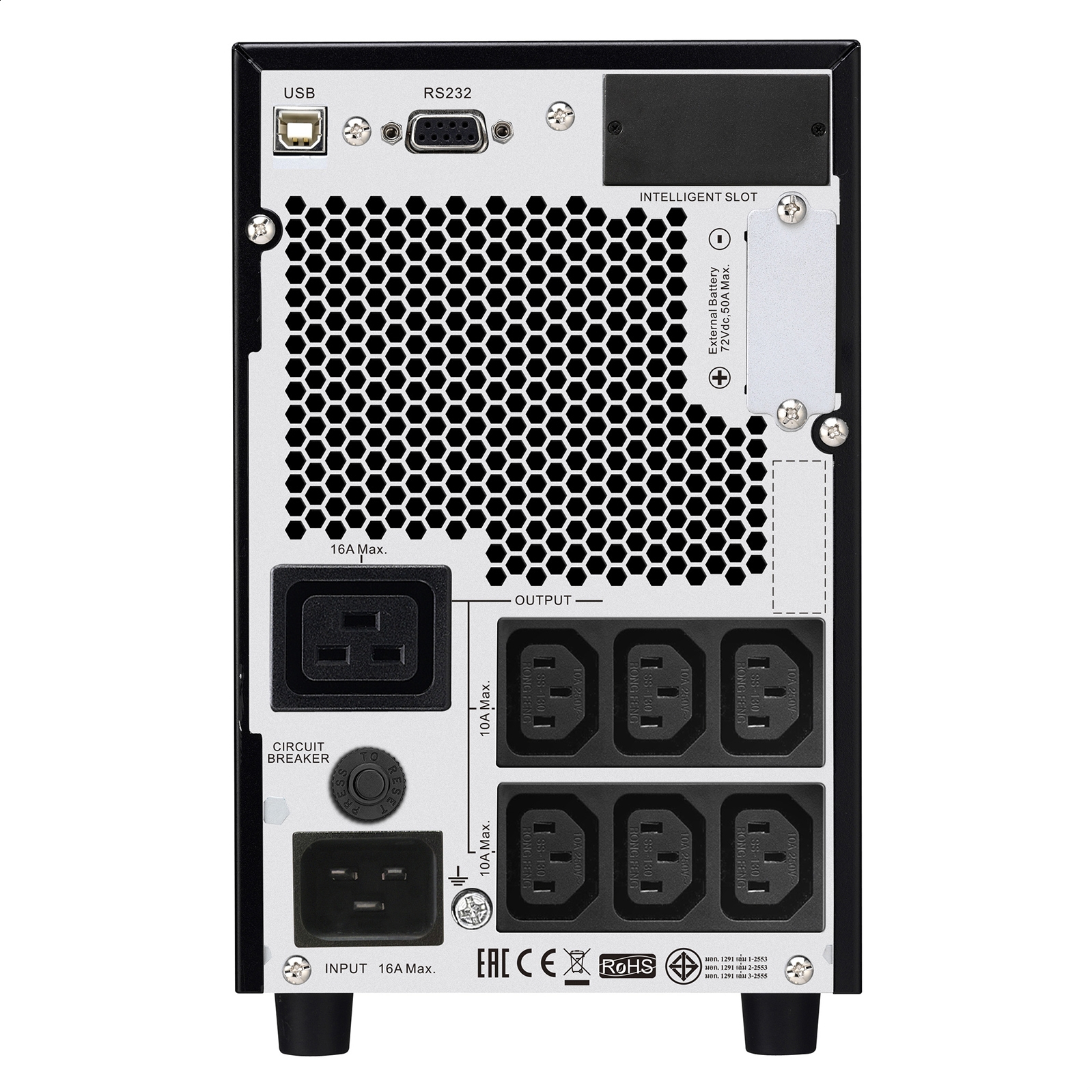 SAI Easy UPS en línea de APC, tiempo de autonomía ampliado SRV 3000 VA 230 V con pack de baterías externas