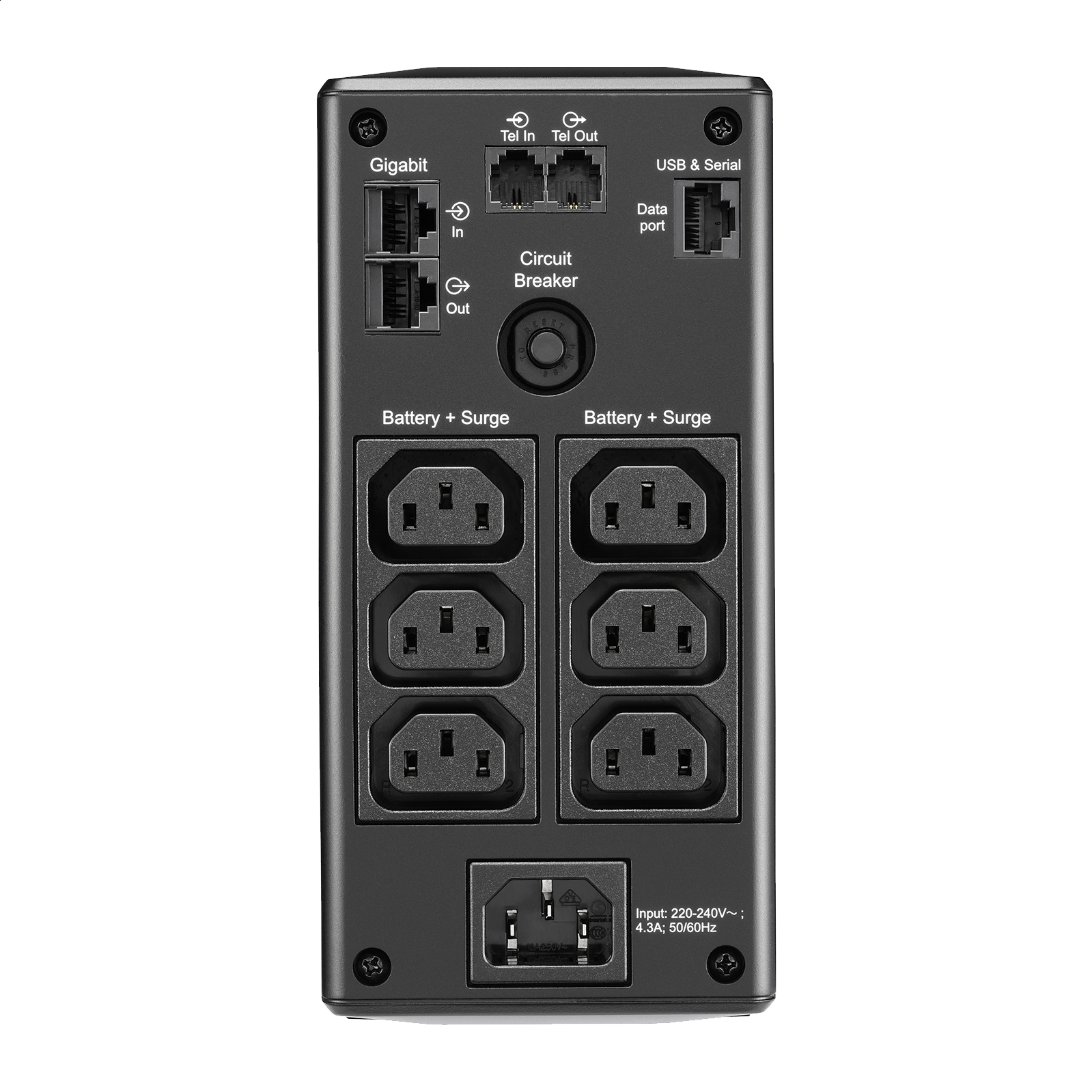 Back UPS Pro BR 900VA, 6 Outlets, AVR, LCD Interface