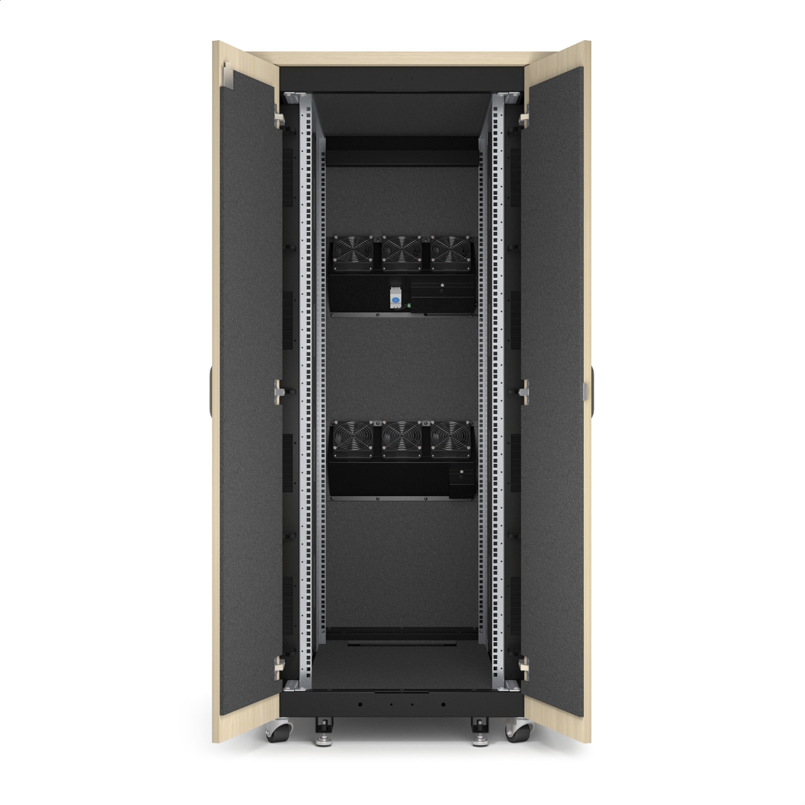 APC NetShelter insonorizado, 32U, armario rack de servidor, 230 V, arce