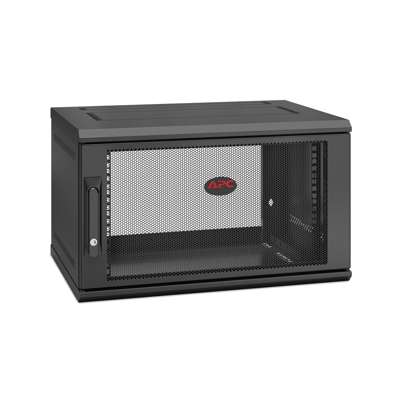 Gabinete para gabinete NetShelter de APC, 6 U, montaje en pared, con una sola bisagra, profundidad de servidor