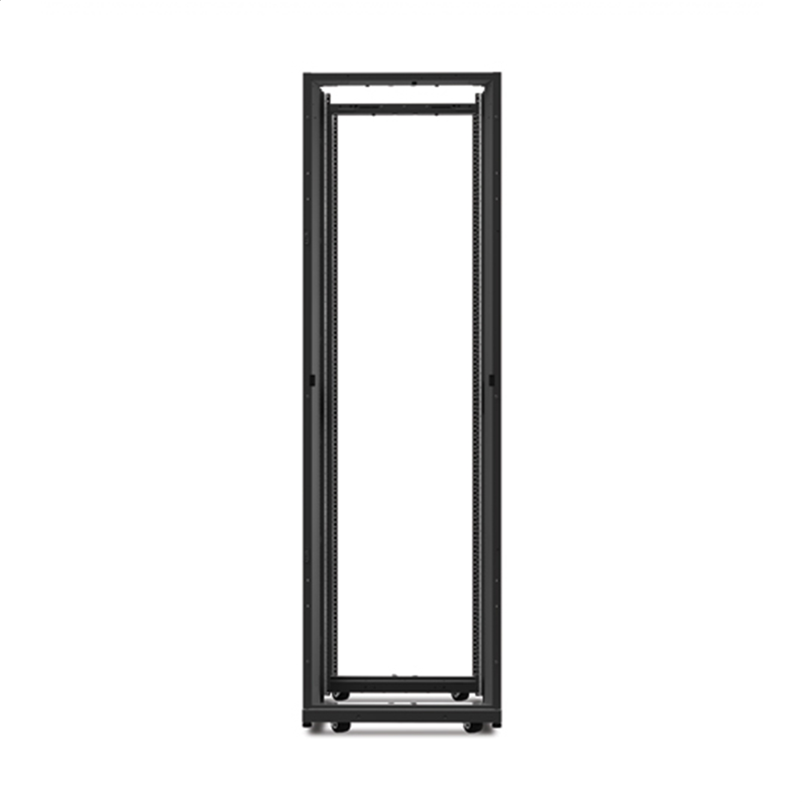 Gabinete NetShelter AV 42U de 600 mm de ancho x 825 mm de profundidad, 10-32 rieles roscados, sin lados, techo y puertas, negro