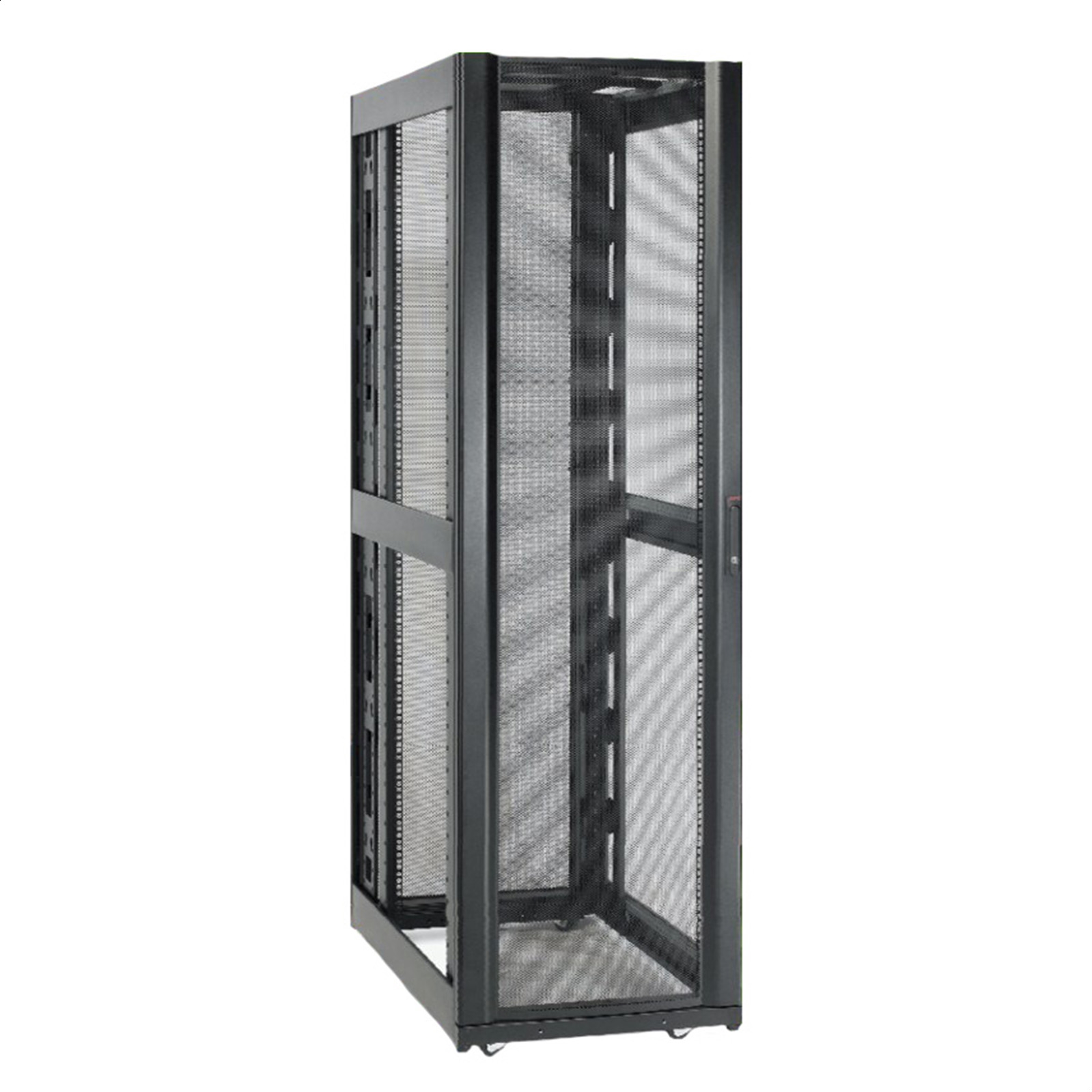 Armario negro NetShelter SX 48U de 600 mm de anchura x 1070 mm de profundidad sin lados y sin puertas