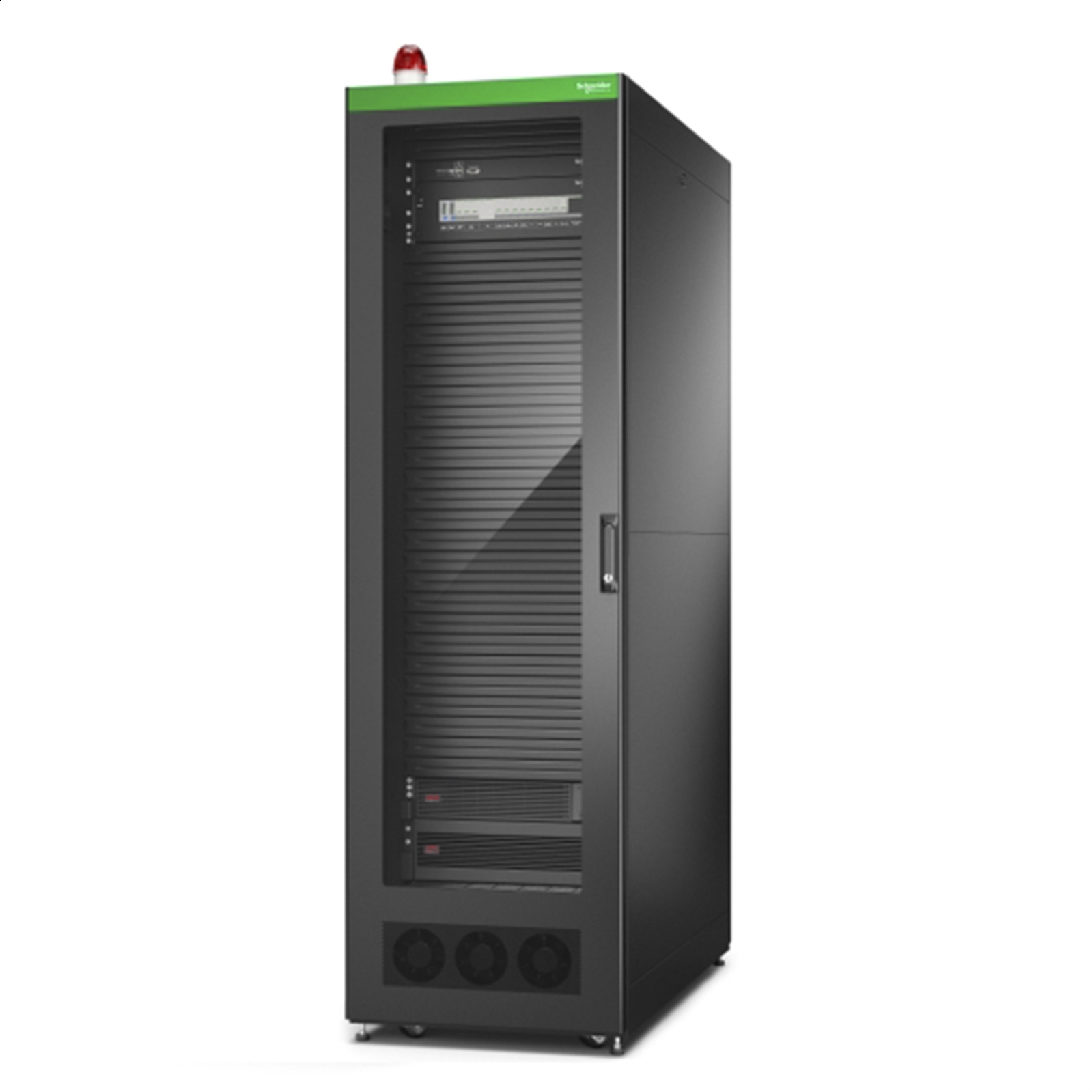 Configuración de gabinete base (rack Easy de 42 U incluido, SRVPM6K, PDP, medidor de energía, administración local, EFC, iluminación)