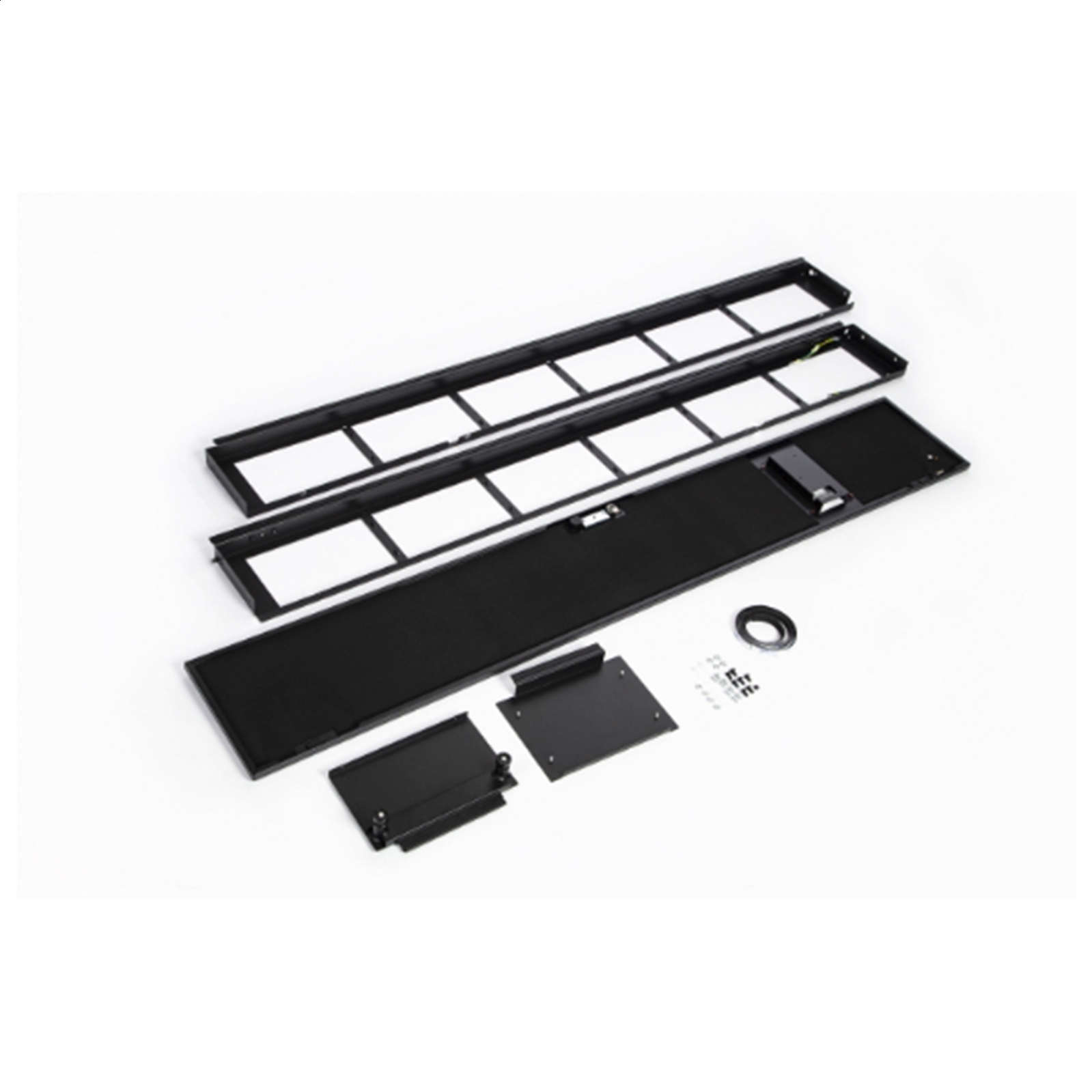 Adaptador de contención para refrigeración InRow Uniflair DX, frontal, 42 U, negro, 300 mm de ancho